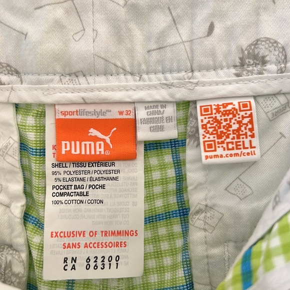 Puma golf shorts. Size 32. - Picture 3 of 4